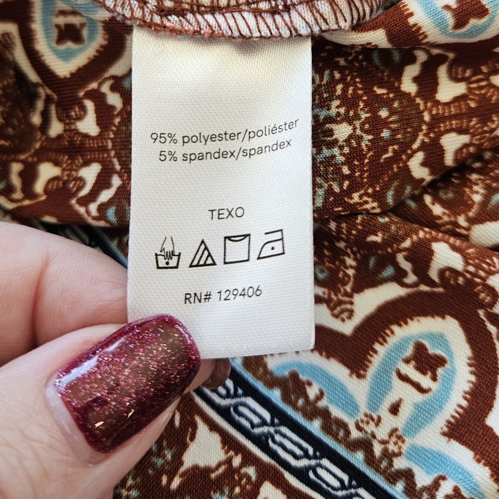 Venus Surplice Blouse with Faux Tie - Picture 11 of 12